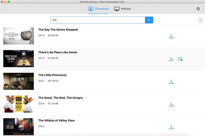 Step 2. Look for your favorite Disney+ videos