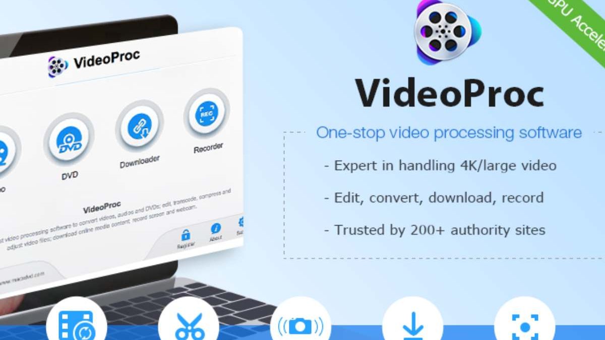 VideoProc – Edit and process your 4K/HD videos with ease